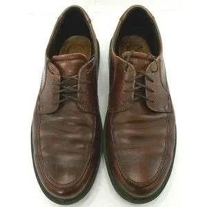 Ecco | Shoes | Ecco Mens Brown Leather Oxfords Lace Up Dress  display picture 2